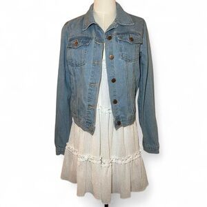 Forever 21 Light Blue Denim Jean Jacket